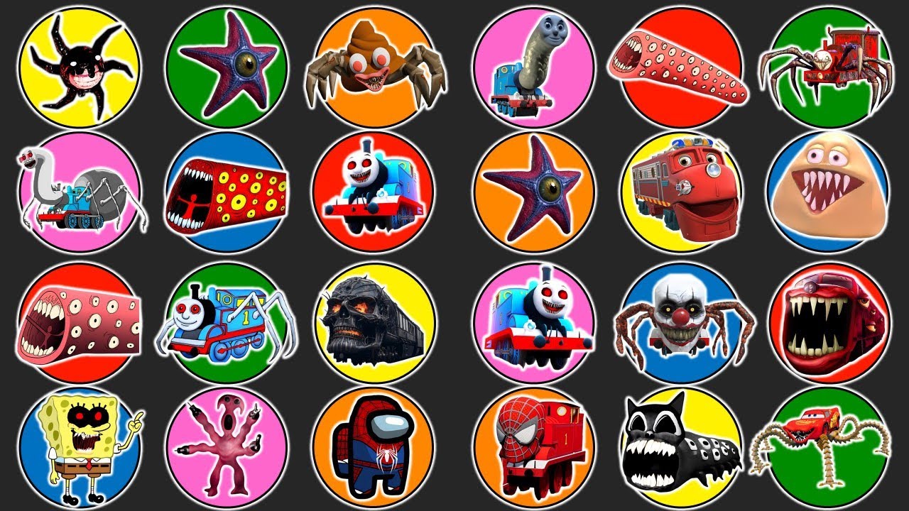 MONSTER VS Starro, Choo Choo Charles, Train Eater, Thomas Lipan, Kereta Hantu,Pou,Wilson Chuggington