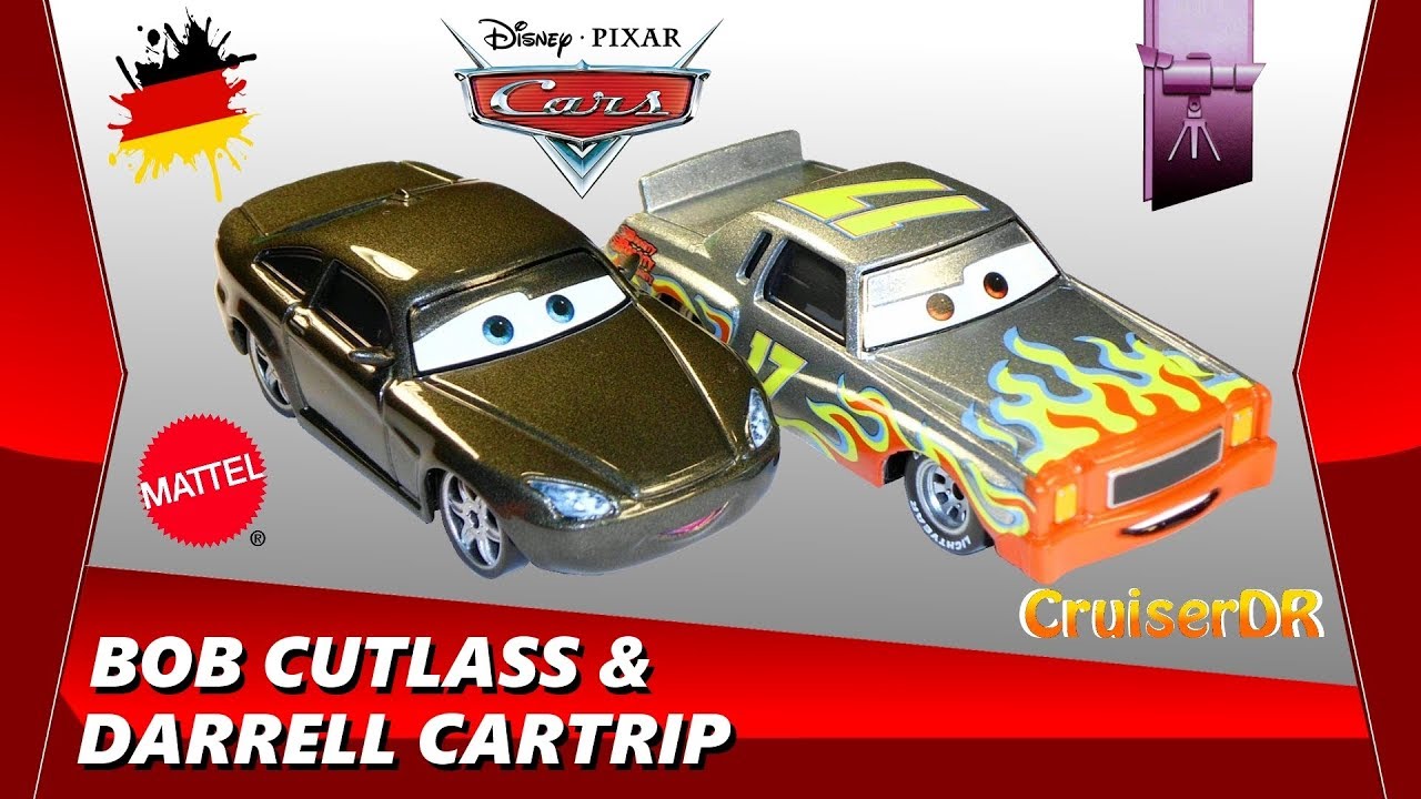 Disney Pixar Cars 2014 2 Pack Bob Cutlass & Darrell Cartrip 1:55 Mattel Deutsch German
