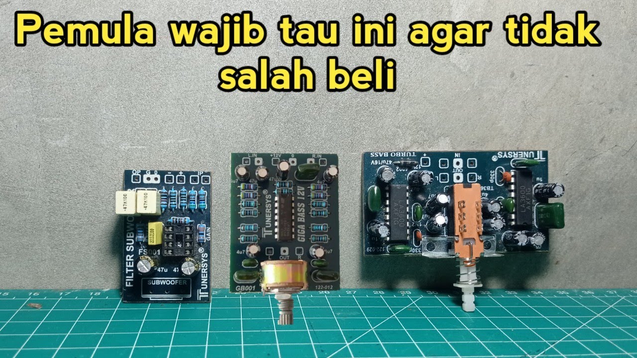 Perbedaan Giga Bass, Turbo Bass, dan Filter Subwoofer