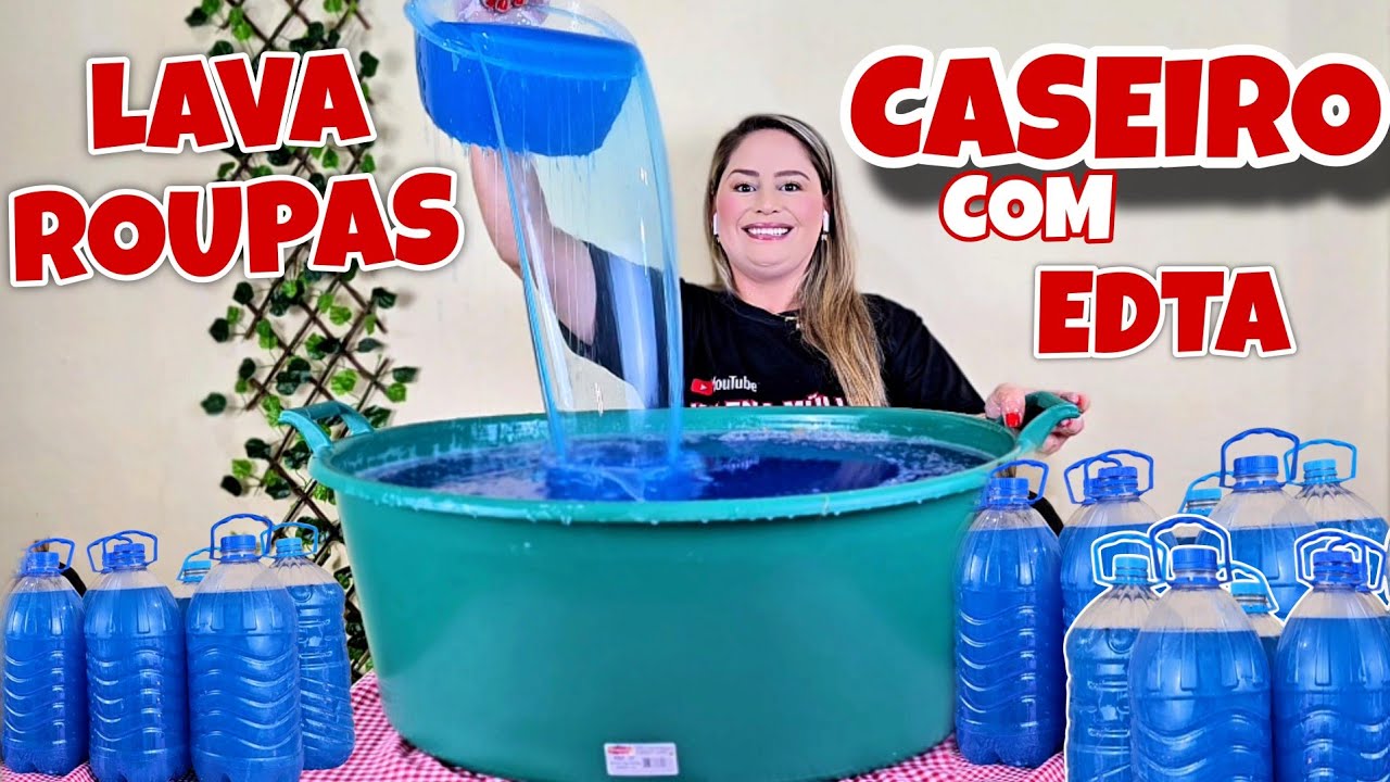COM 420g DE SODA. FAÇA 52 LITROS  DE SABÃO LÍQUIDO CASEIRO COM SABÃO EM PÓ  - RECEITA INFALÍVEL 😱