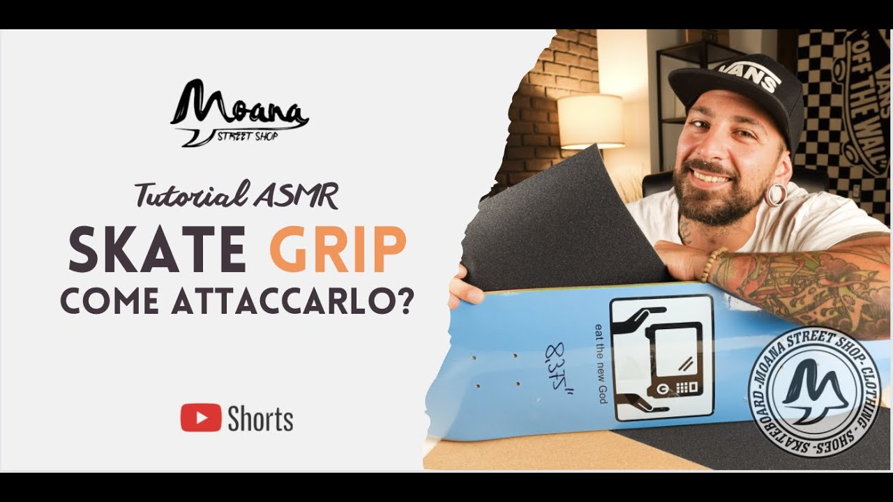 Come attaccare il #griptape dello#skateboard ?🤔 | Tutorial ASMR