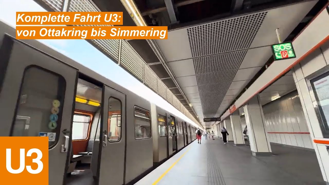Komplette Fahrt U3: von Ottakring bis Simmering