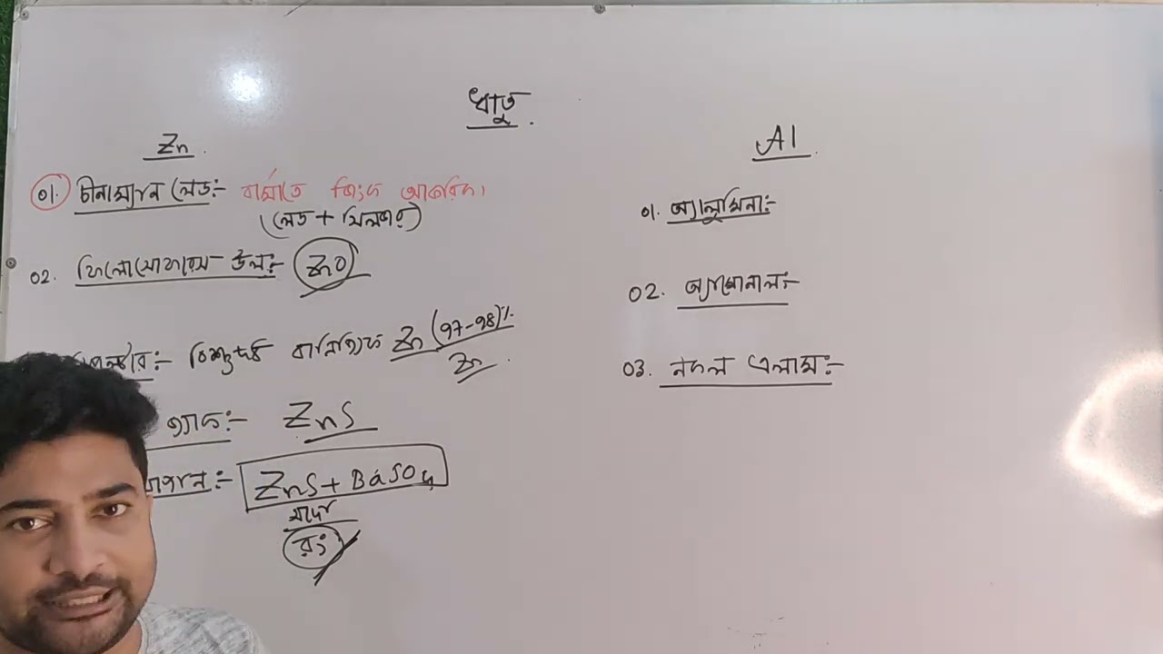 ১৮। ধাতু ও অধাতু-৬ । রসায়ন । ডুয়েট অ্যাডমিশন | PSZ