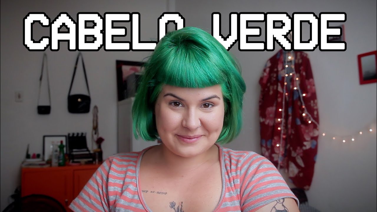 Como Pintar o Cabelo de Verde com Anilina | Tá, Querida!