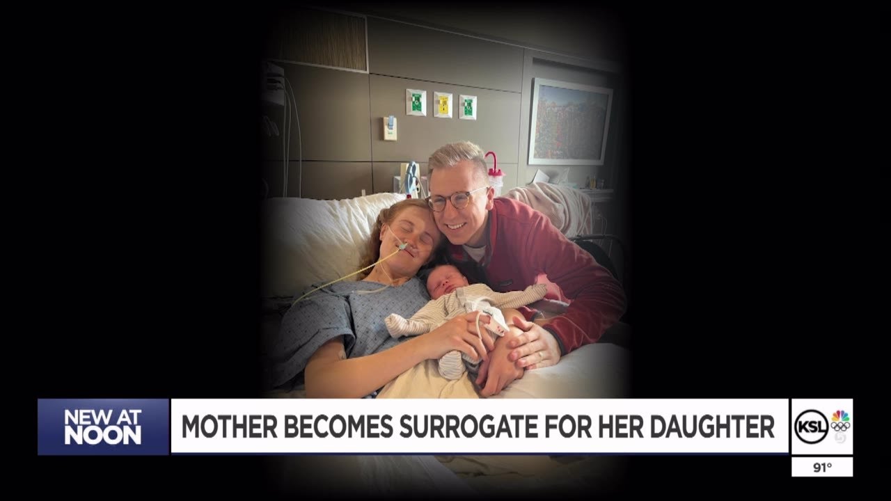 A mother's love: Utah mom steps in to carry baby after daughter no longer can