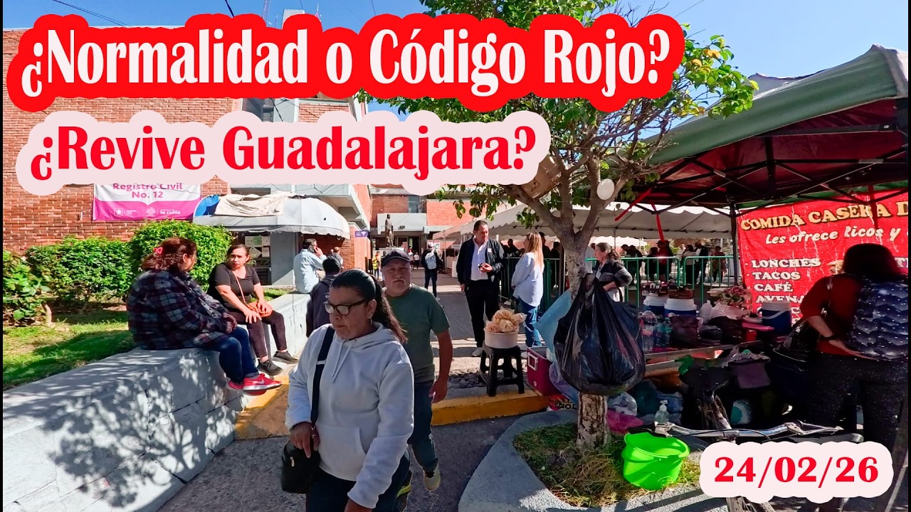 ¿Normalidad o Código Rojo? Asi se Vivio Guadalajara este Martes 24 de Febrero del 2026