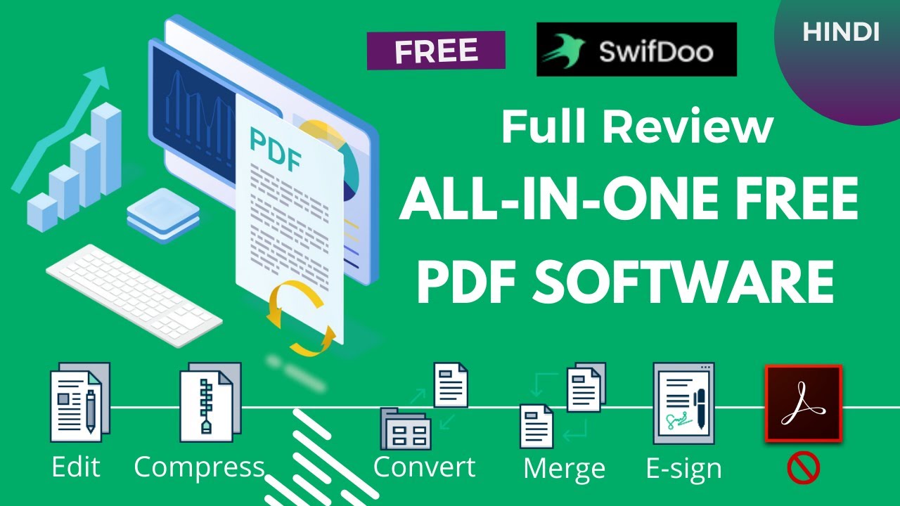 Best Adobe Acrobat DC Pro Alternative 2022 | PDF EDIT,CONVERT,MERGE ,COMPRESS,E-SIGN PDF | SwifDoo