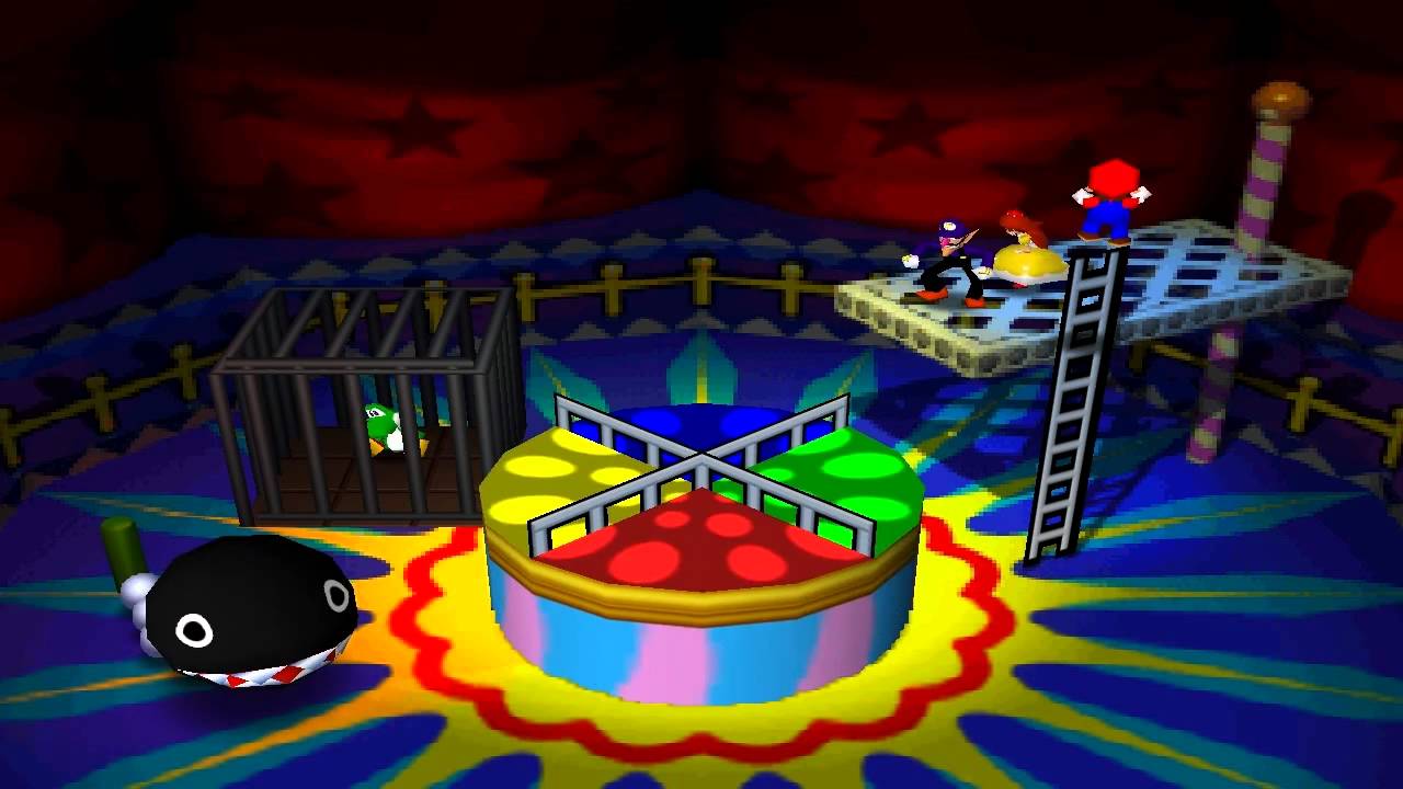 Mario Party 3 Mini Games - Merry Go Chomp