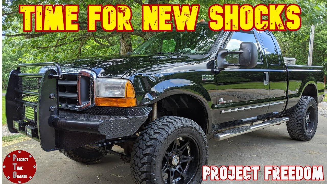 2000 Ford F250 4x4 7.3 PowerStroke Diesel Gets Bilstein 5100 shocks and Steering Stabilizer