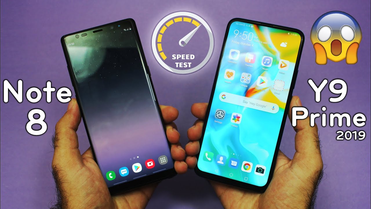 Huawei Y9 Prime 2019 vs Samsung Galaxy Note 8 Speed Test! Midrange vs Flagship