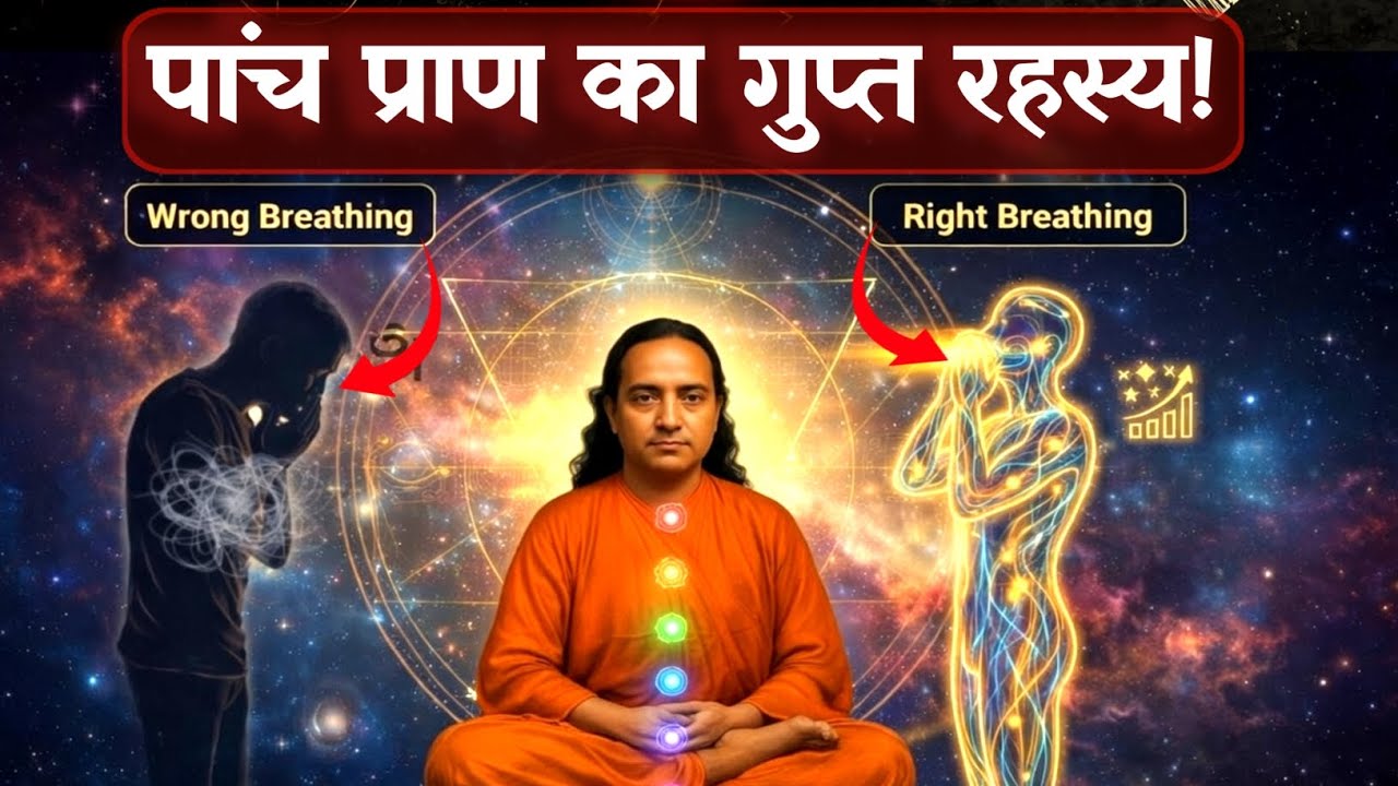 पंच प्राण का गुप्त रहस्य: सिर्फ सांस लेने से कैसे बदलती है किस्मत? The Secret of 5 Vital Forces