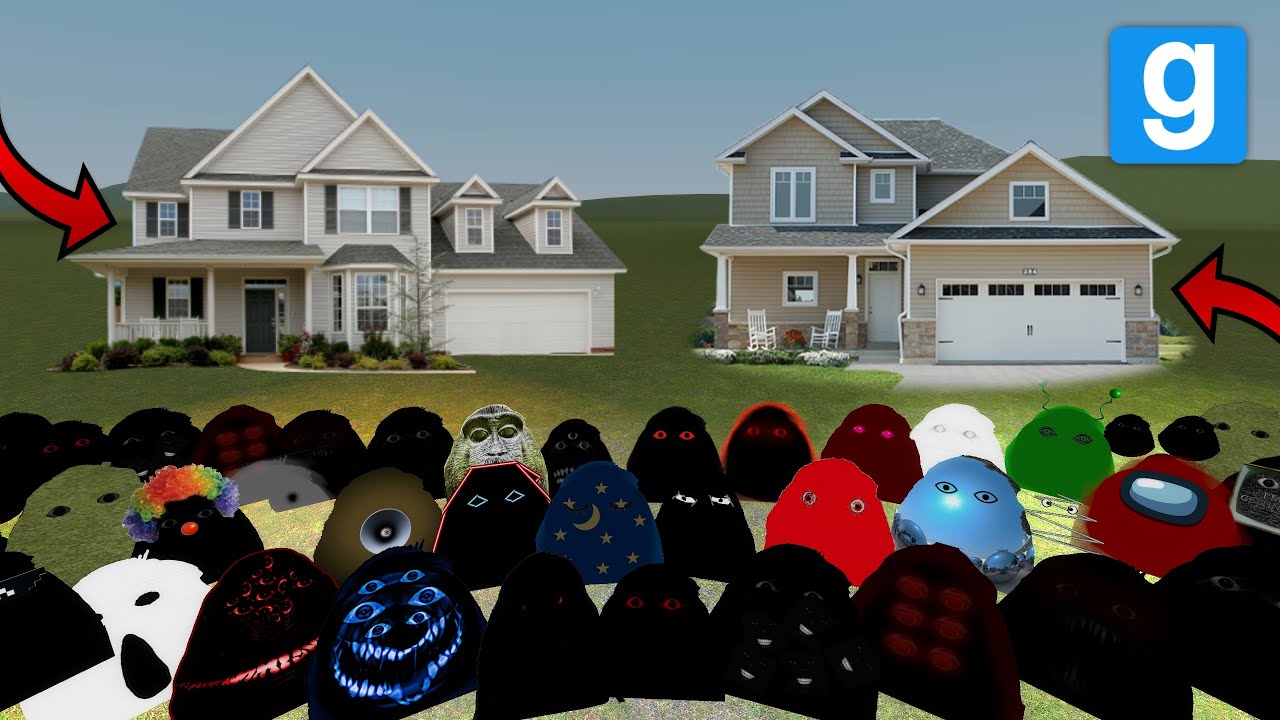 Angry Munci Family Vs Houses In Garry's Mod !! (Part 2)