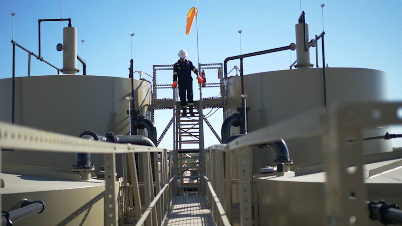 A Close Up Look at a Working Salt Water Disposal Site