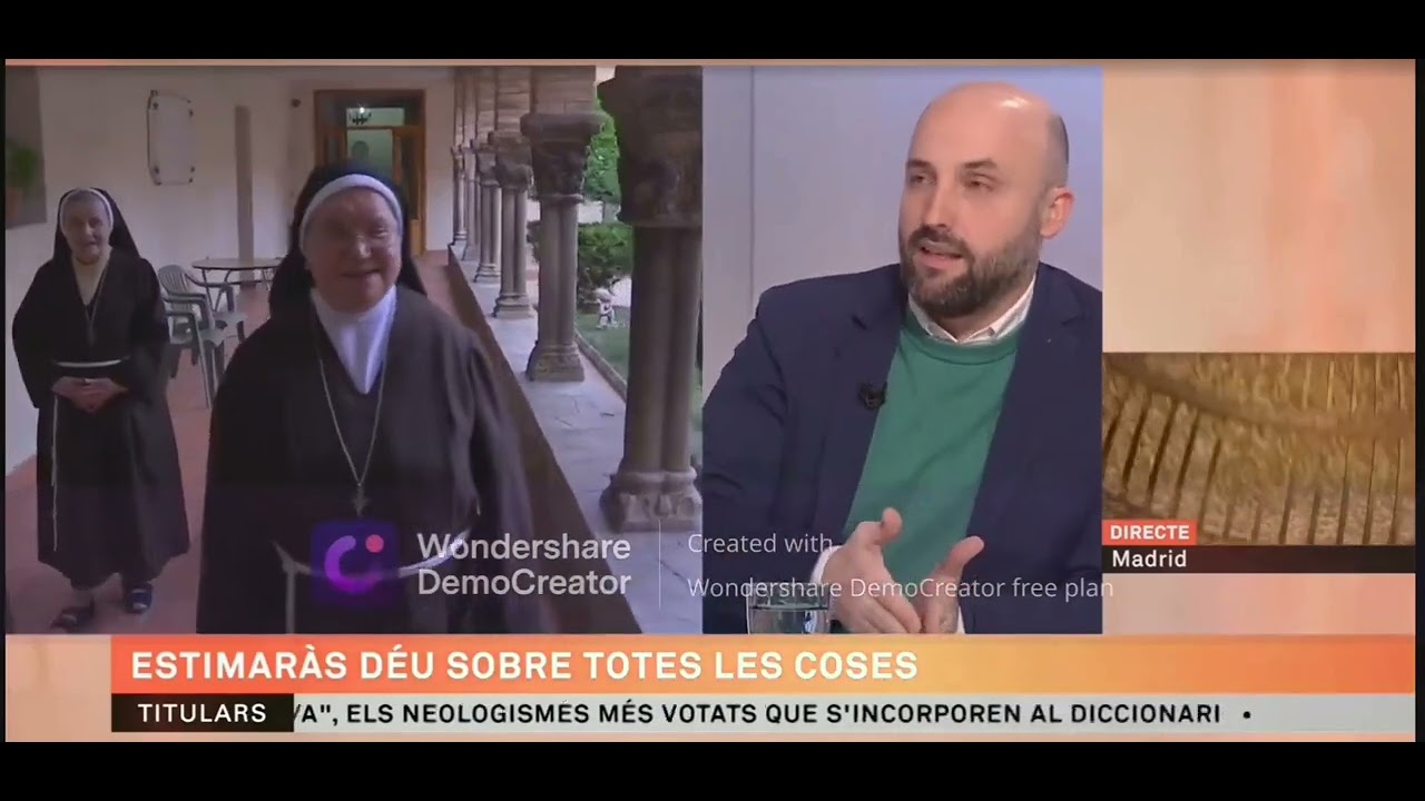 Jordi Graupera parla del llibre 'Estimaràs Déu sobre totes les coses' a TV3