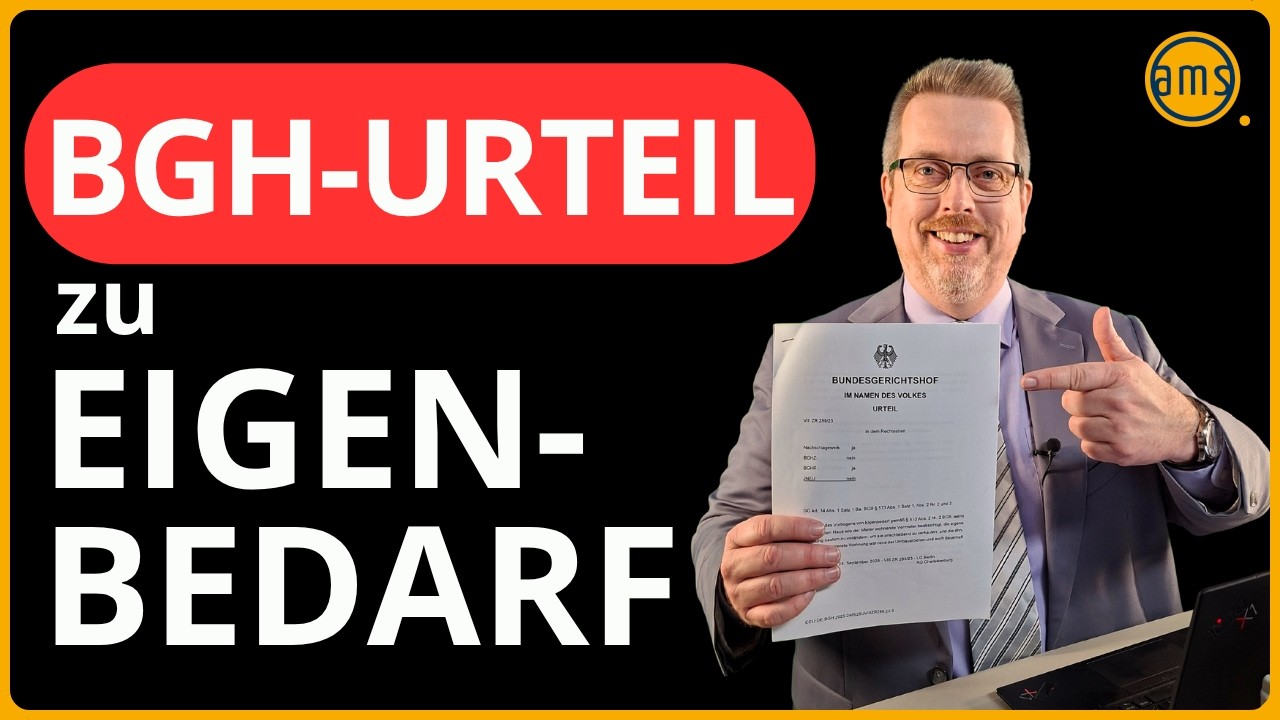 Kündigung des Mieters wg. Eigenbedarf durch neues BGH-Urteil leichter!