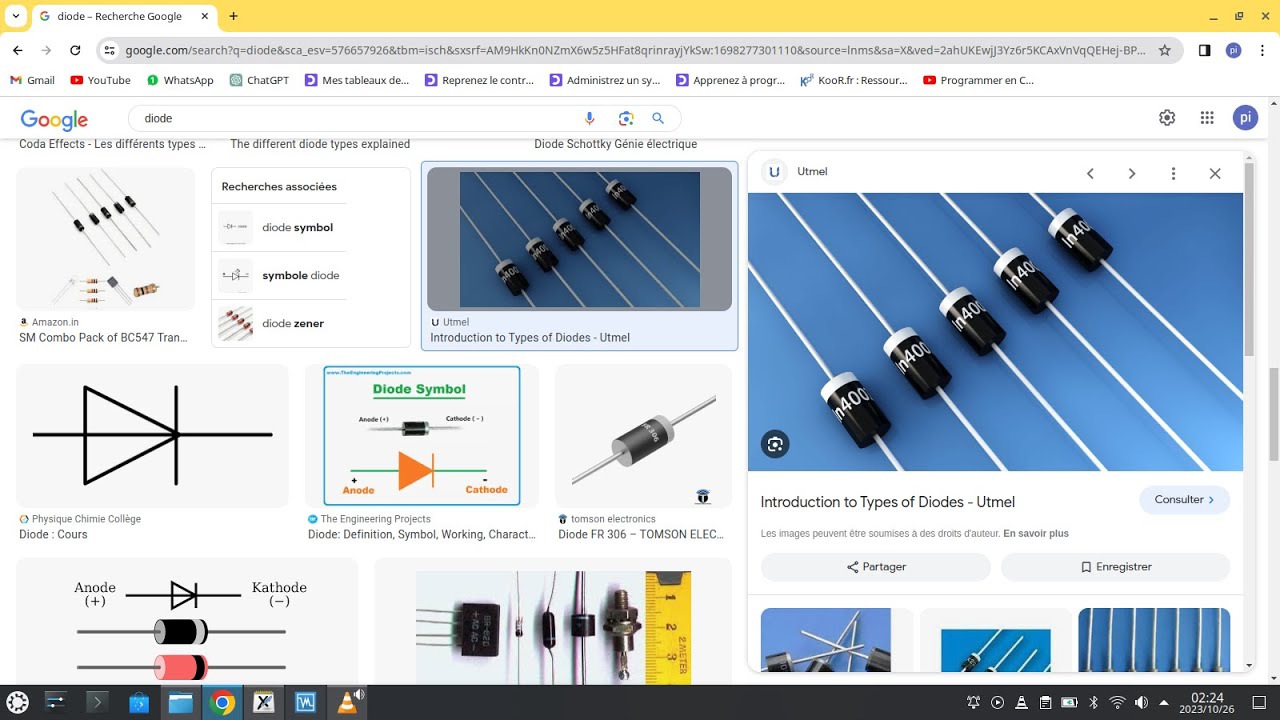EP01# Principe de fonctionnement d'une diode ordinaire