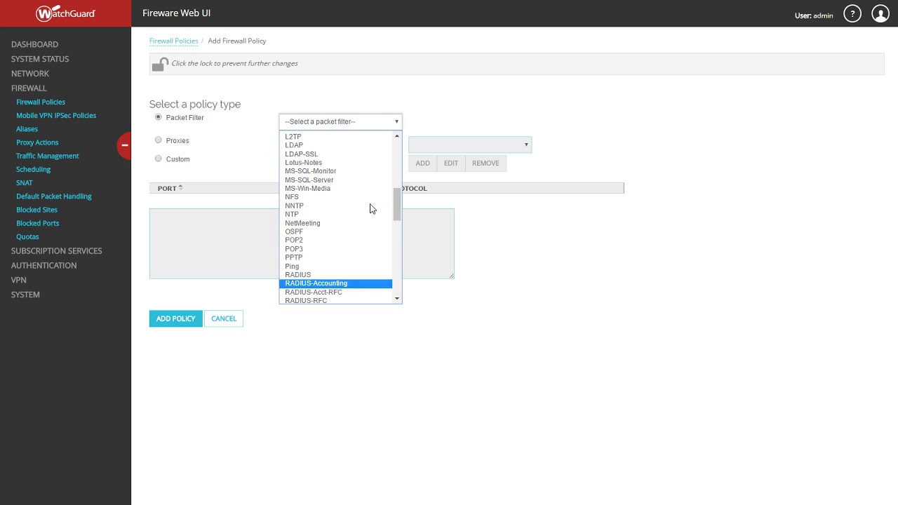 Port Forwarding SNAT on a WatchGuard T30