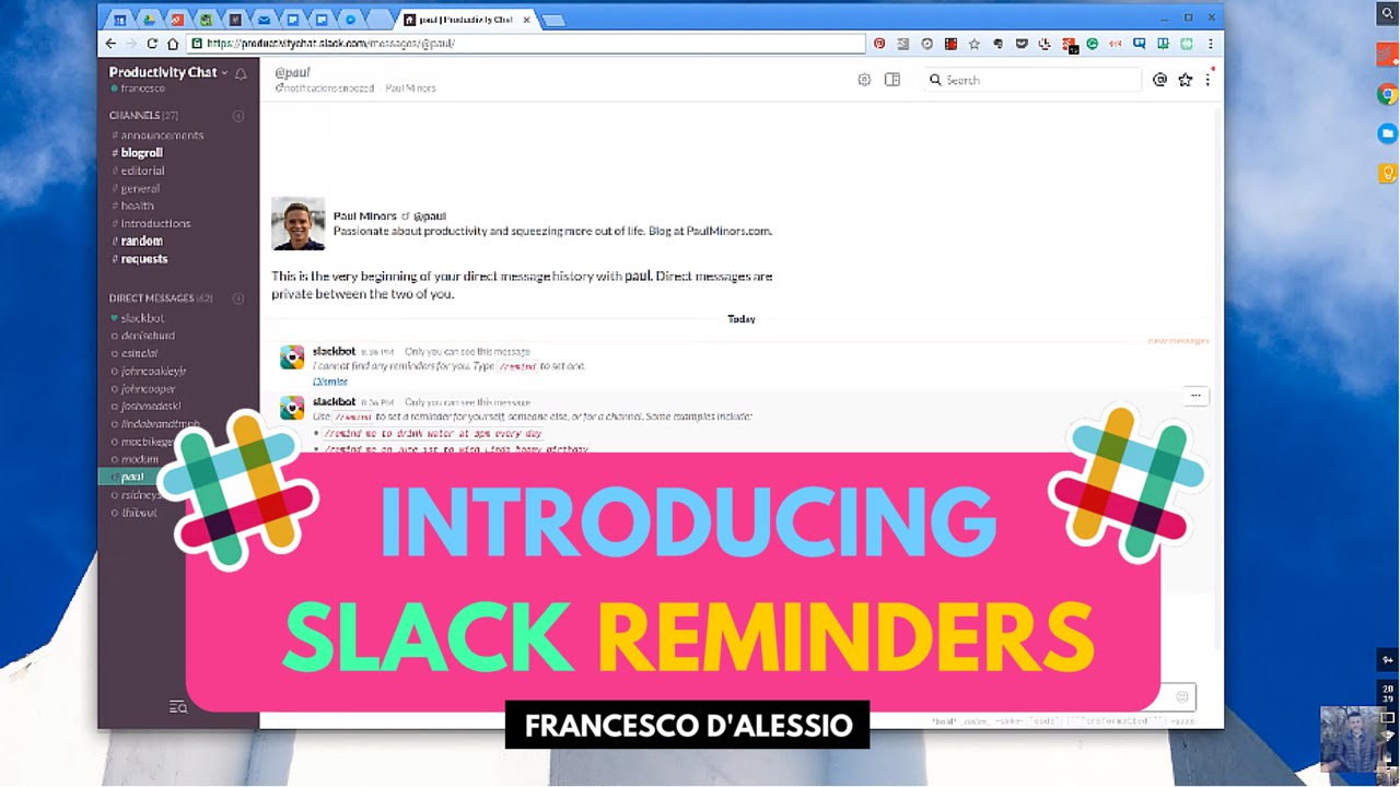 How to use Slack Reminders | Slack Tutorial