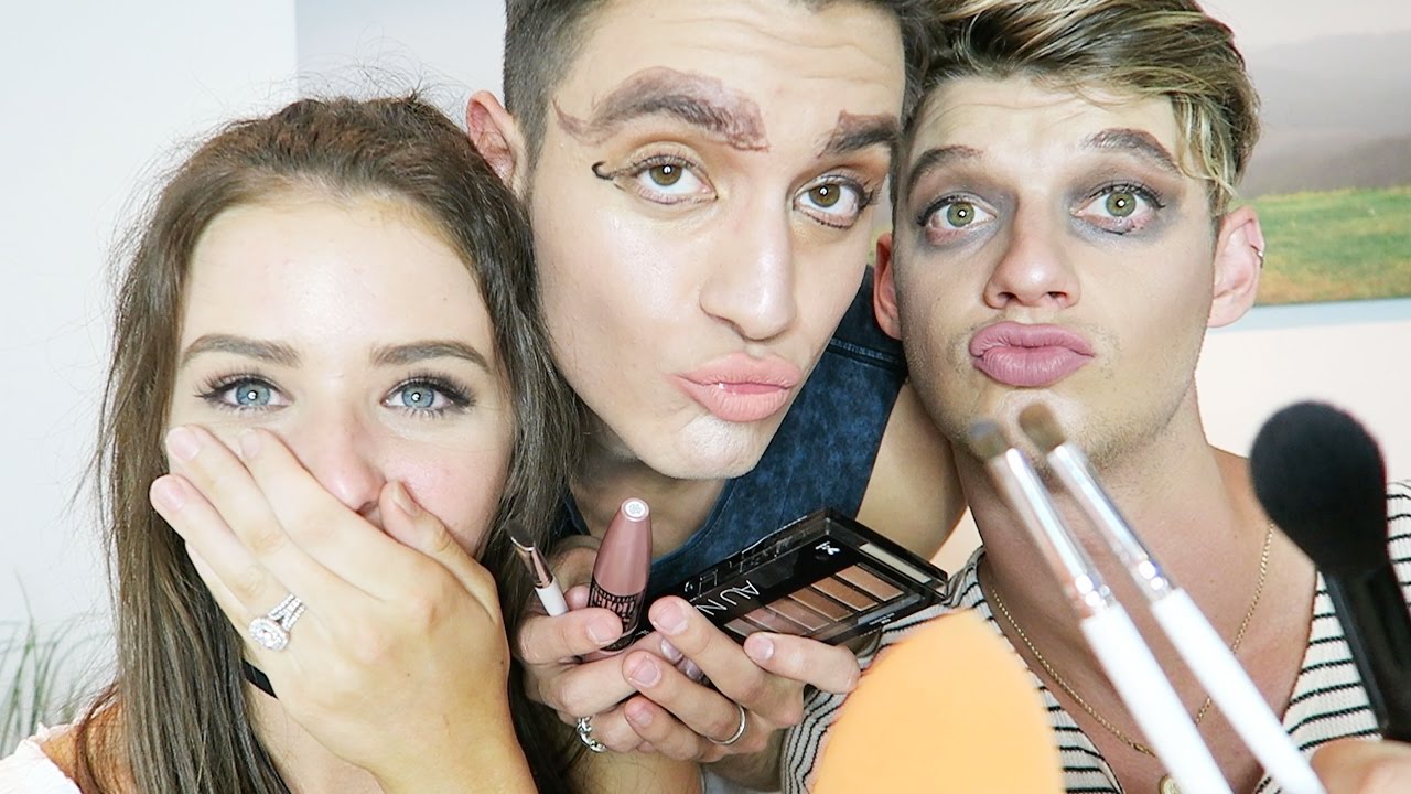 TWO DUDES DO EACH OTHERS MAKEUP