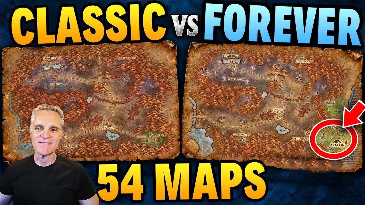 Я сравнил все 54 карты WoW Forever с Classic