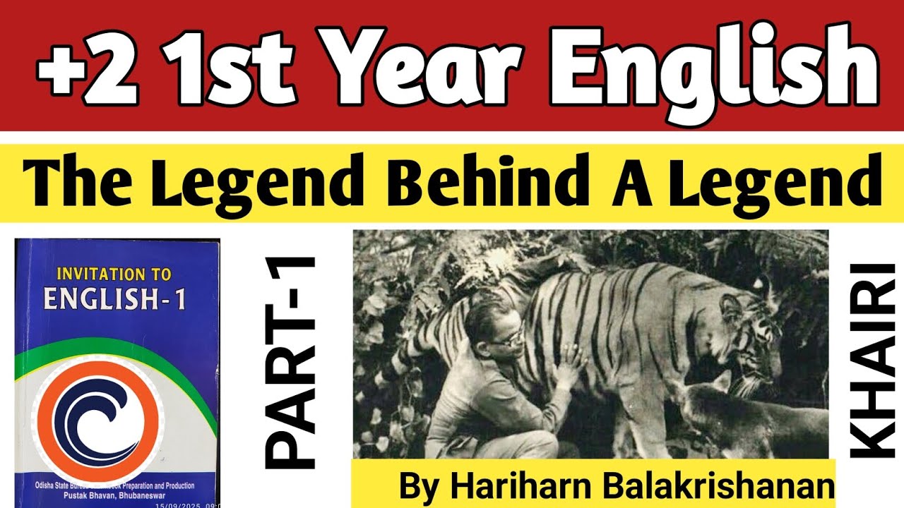 The Legend behind a legend | +2 1st year English |11th English | Arts,Sci.& Com. #odishachseclasses 