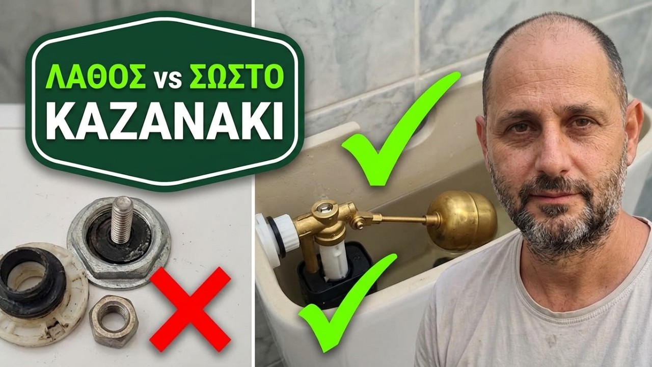 Επισκευη Σε Καζανακι Λεκανης Απο Λαθος Τοποθετηση, Μηχανισμοι Φλοτερ Πως Το Αλλαζουμε??????