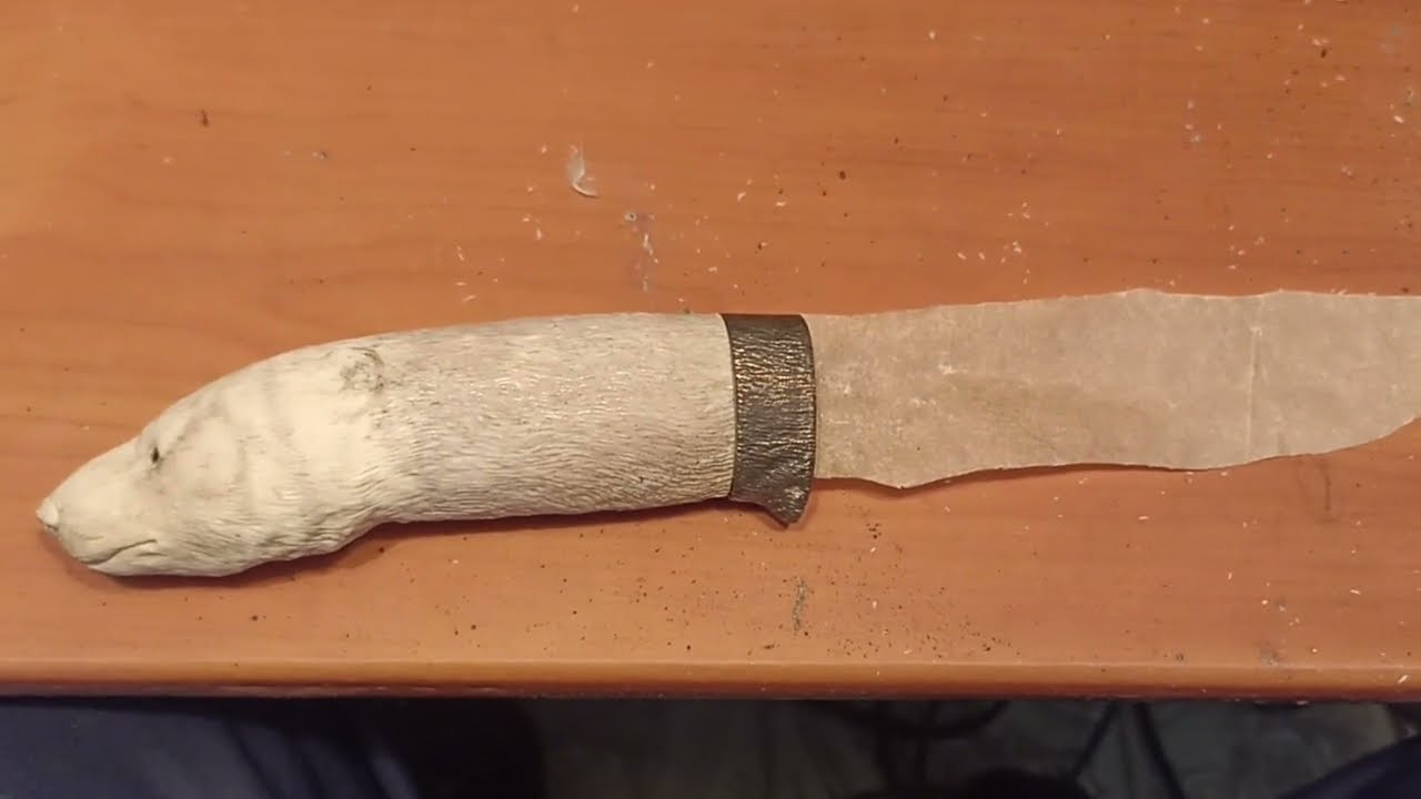 Мельхиоровая оковка на рукоять 