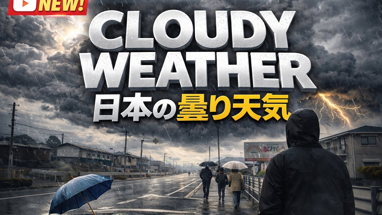 🌥️ Cloudy Weather in Japan | Rainy Day Walking Vlog 🇯🇵 #Japan #CloudyWeather #RainyDay #JapanVlog #