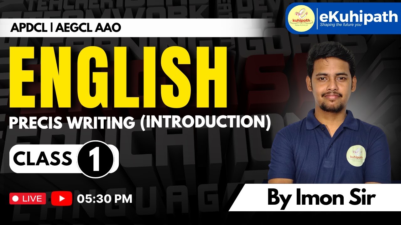 Precis Writing (Introduction) | APDCL AAO