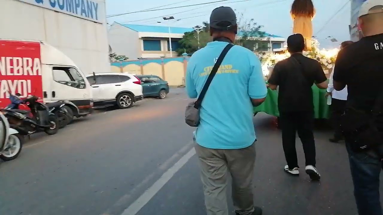 Procession barangay Taft fiesta