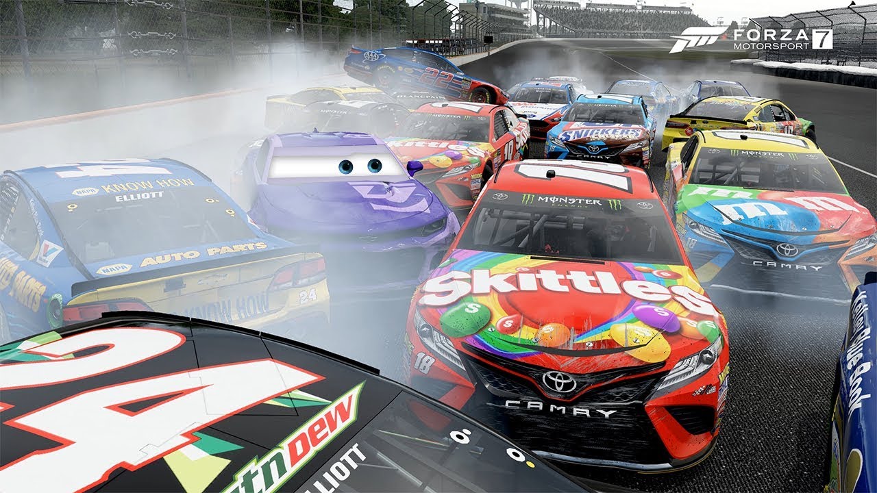 Bubba Wheelhouse Pile Up! | Forza Motorsport 7 | Cars 3/NASCAR