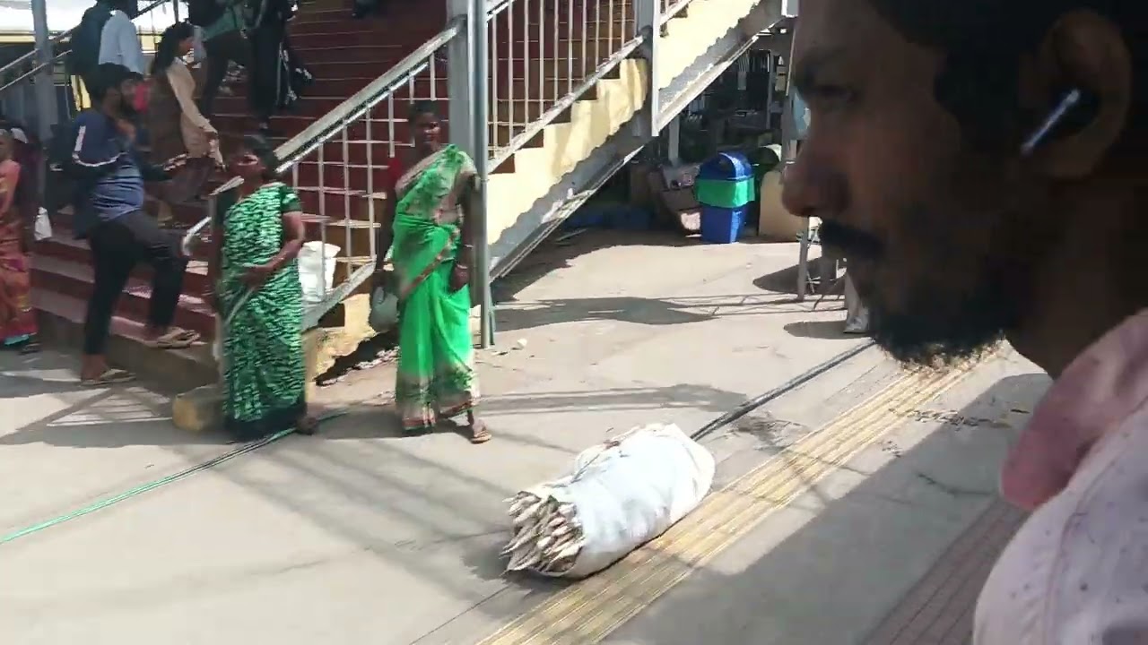 #Suburban #Train leaving #Avadi #crossing ##bangalore #Chennai #Lalbaghexpress