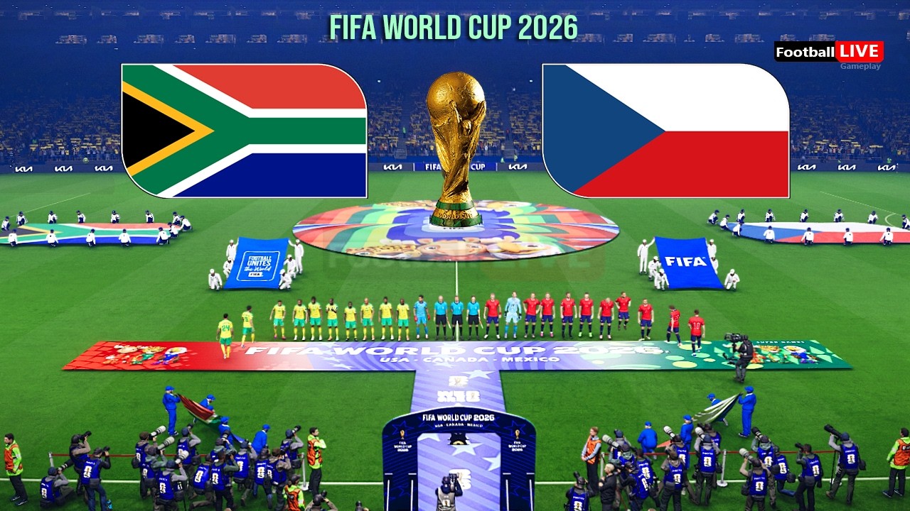 SOUTH AFRICA vs CZECHIA - FIFA World Cup 2026 Group Stage | Full Match All Goals | Simulation PES