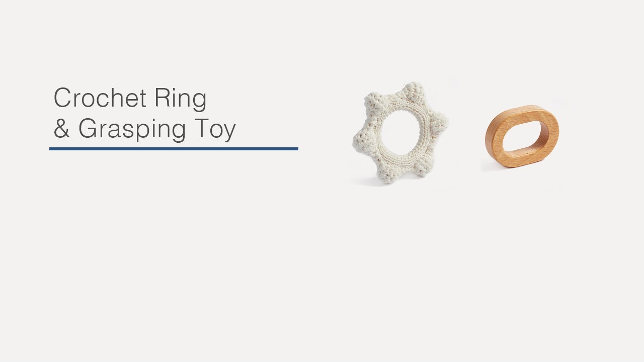 Meet the Montessori Crochet Ring and Grasping Toy from Monti Kids