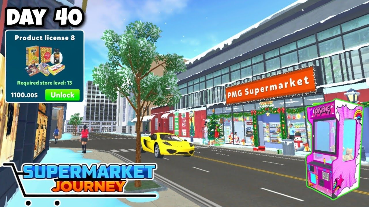 My Supermarket Journey.New Updats,Decore,Buy Claw Machine,New Products,Restock.