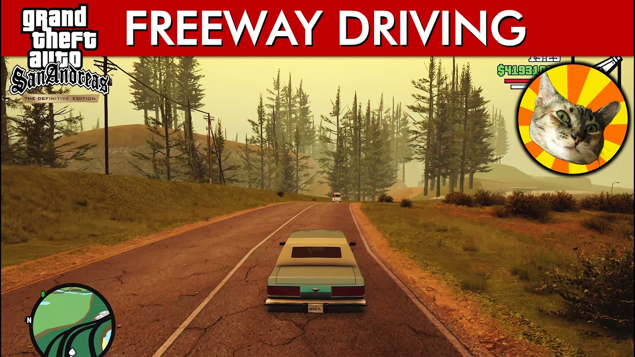 Driving on the freeways (after update) | Just Driving #249 | GTA: San Andreas Definitive Edition