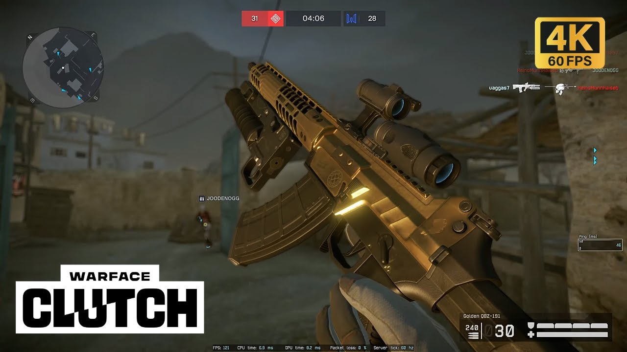 Warface: Clutch (2025) - Multiplayer Gameplay Golden QBZ-191 [4K]