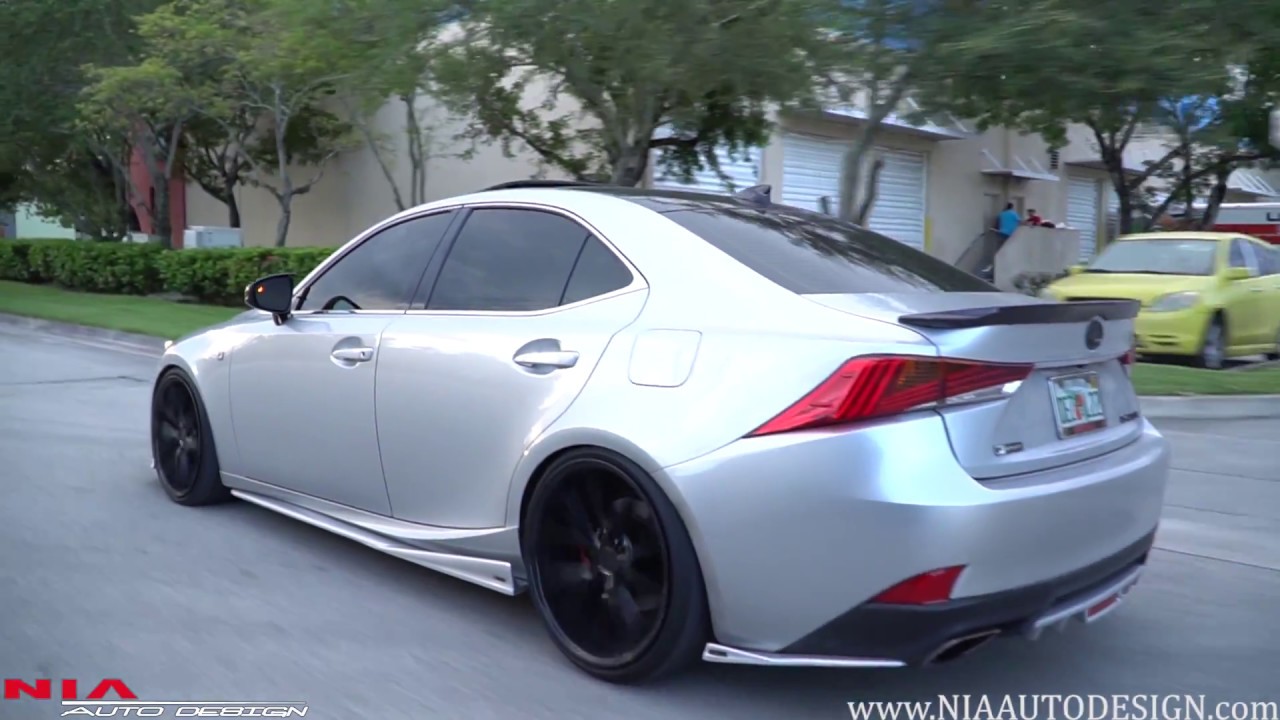 Lexus IS Rear lip spats body kit extensions. 2017+