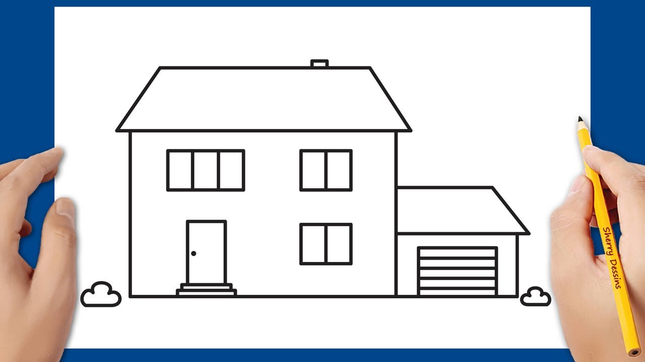Comment dessiner une maison à deux étages avec garage