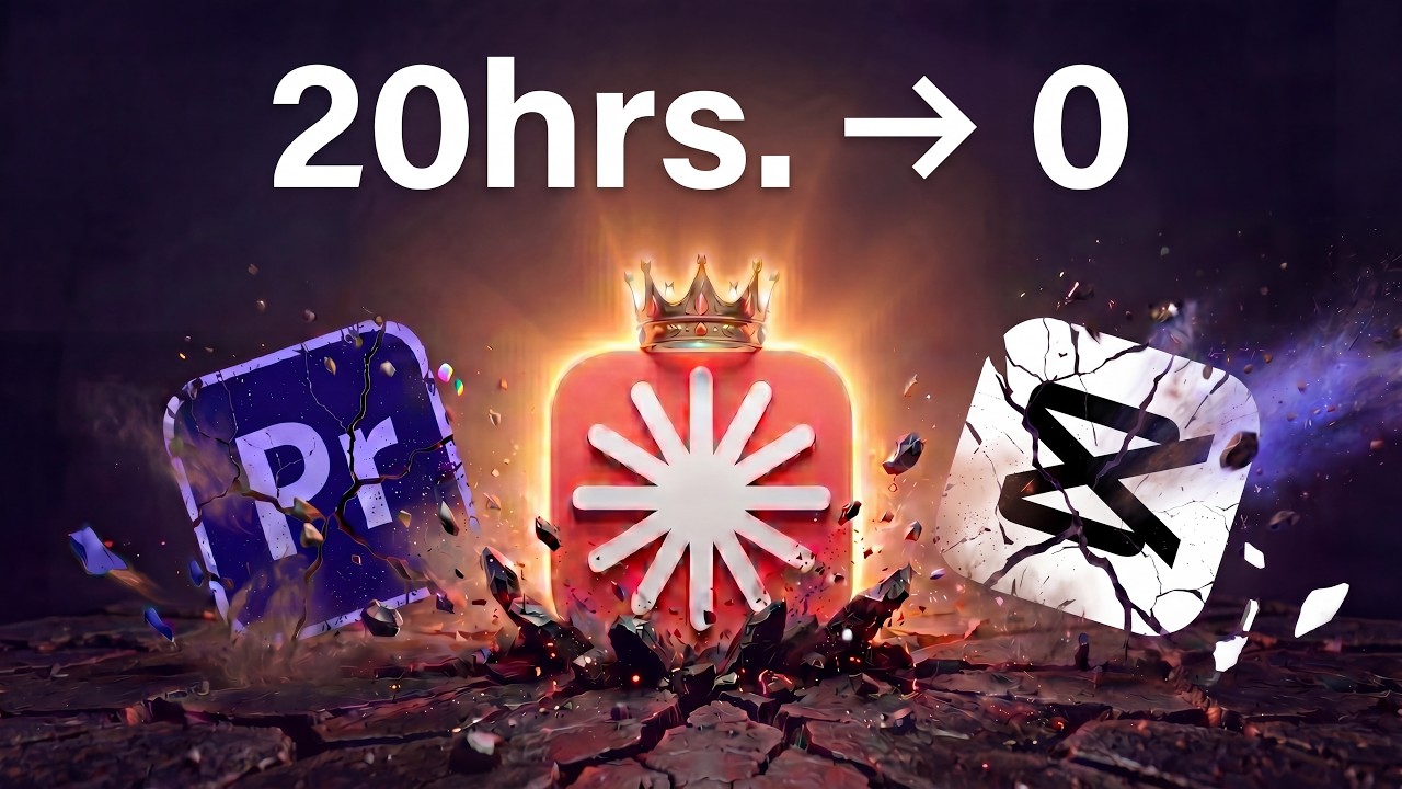 Claude Code Cut 20 Hours of Video Editing Down to Zero!