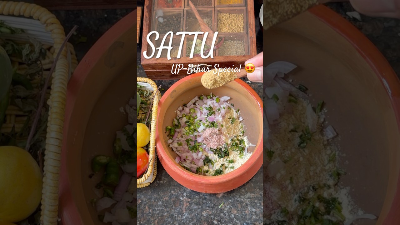 Bihar Famous Sattu Sharbat Recipe🥤#SattuSharbat #SummerDrink #HealthyDrink #BihariFood #shorts