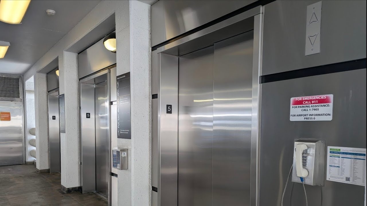 ThyssenKrupp Traction Glass Elevators - San Francisco Airport Long Term Parking Garage 1
