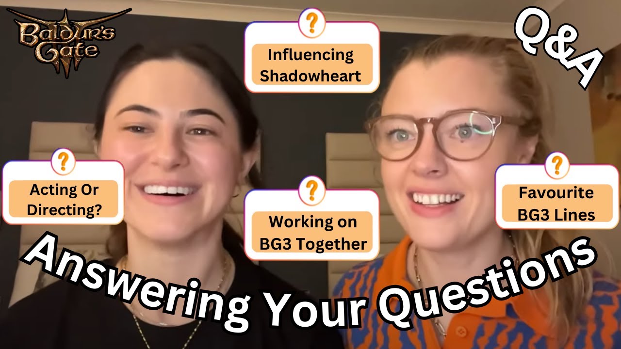 Baldur's Gate 3 Q&A 2 - Shadowheart Actor & her Performance Director Girlfriend Corinna the Squirrel