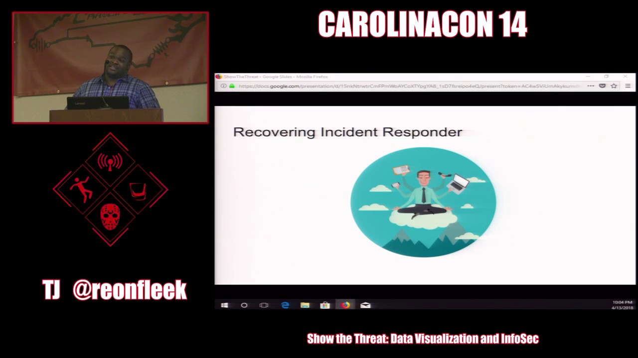 Show the Threat: Data Visualization and InfoSec (by TJ (@reonfleek))