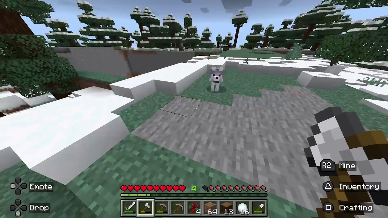 🟣 Clearing Entire Area to Build a Snow Village ☃️ 🌨️ Minecraft PS5 - Silent Survival Part 10