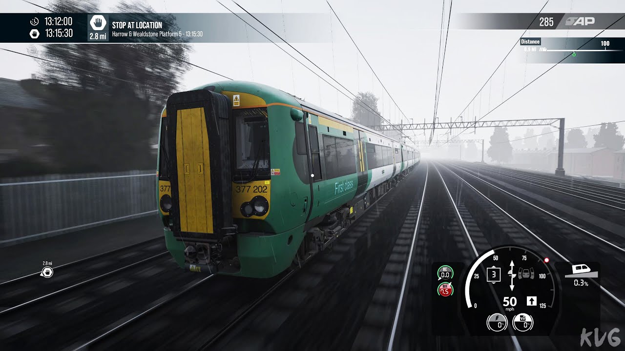 Train Sim World 5 - Rain Gameplay (PS5 UHD) [4K60FPS]