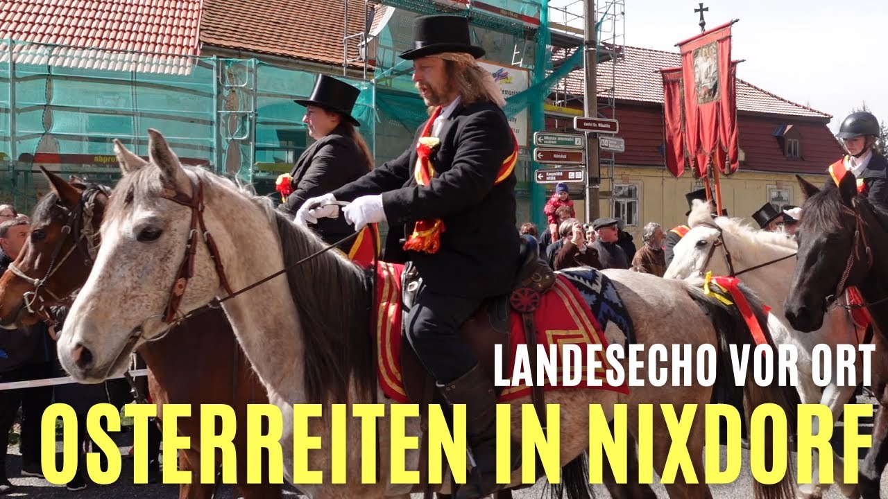 Osterreiten in Nixdorf (Mikulašovice) 2022 | LandesEcho vor Ort