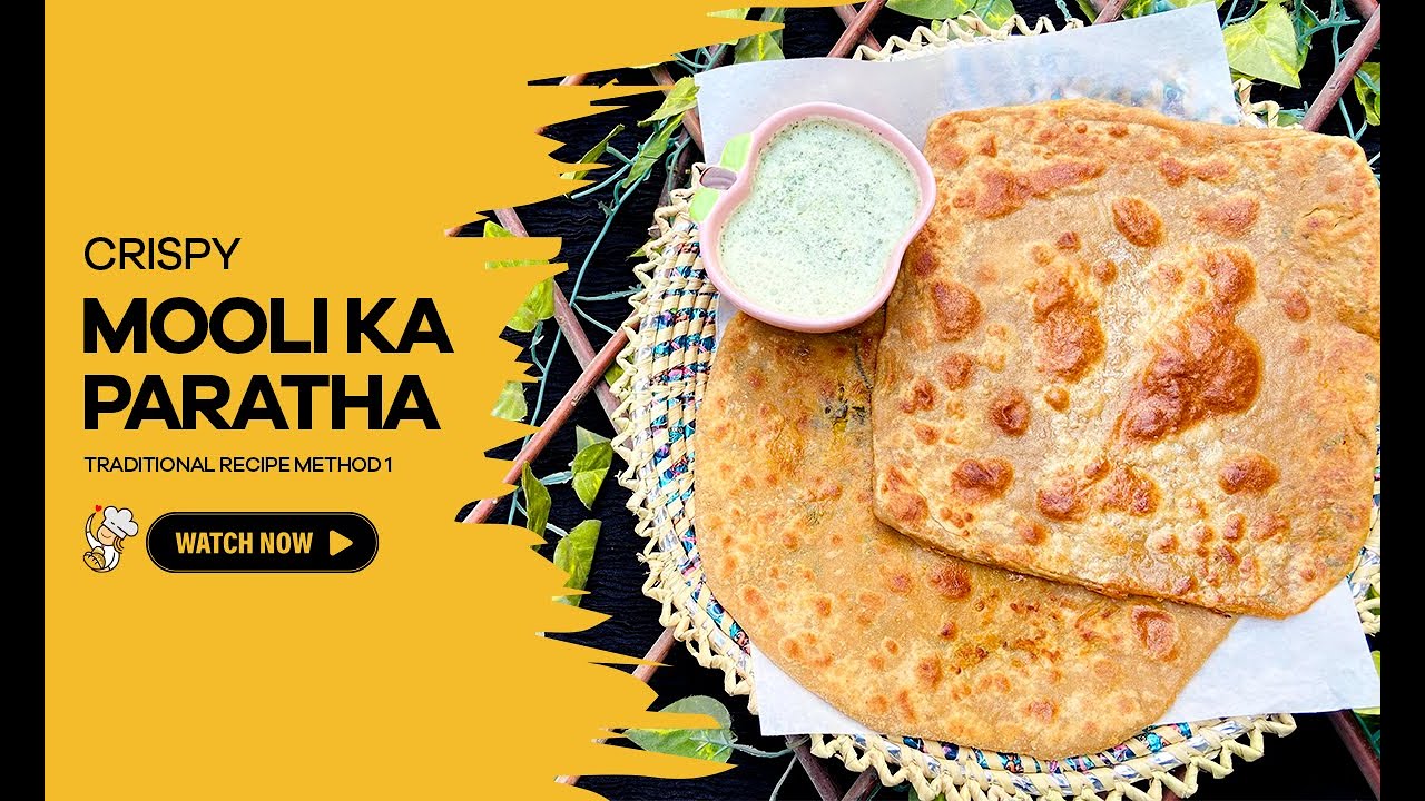Crispy Mooli Ka Paratha Recipe | Traditional Mooli ka Paratha Recipe | Easy Paratha Recipe Method 1