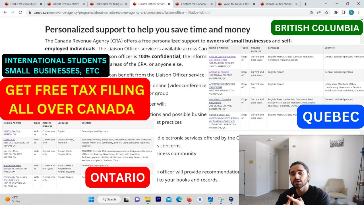 FREE TAX SERVICE FOR INTERNATIONAL STUDENT CANADA | BY GOVERNMENT OF CANADA