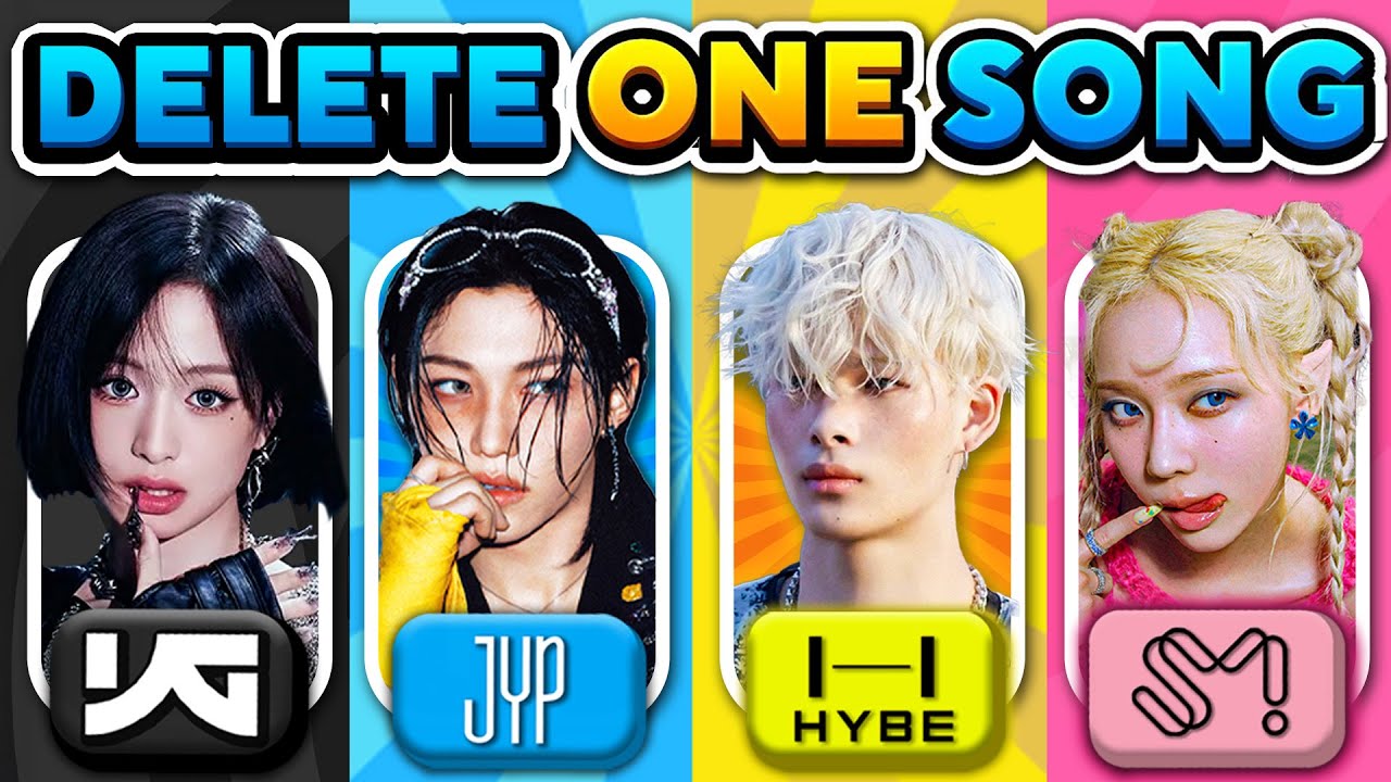 YG vs JYP vs HYBE vs SM 🔥 Delete One Song | KPOP QUIZ GAME 2025